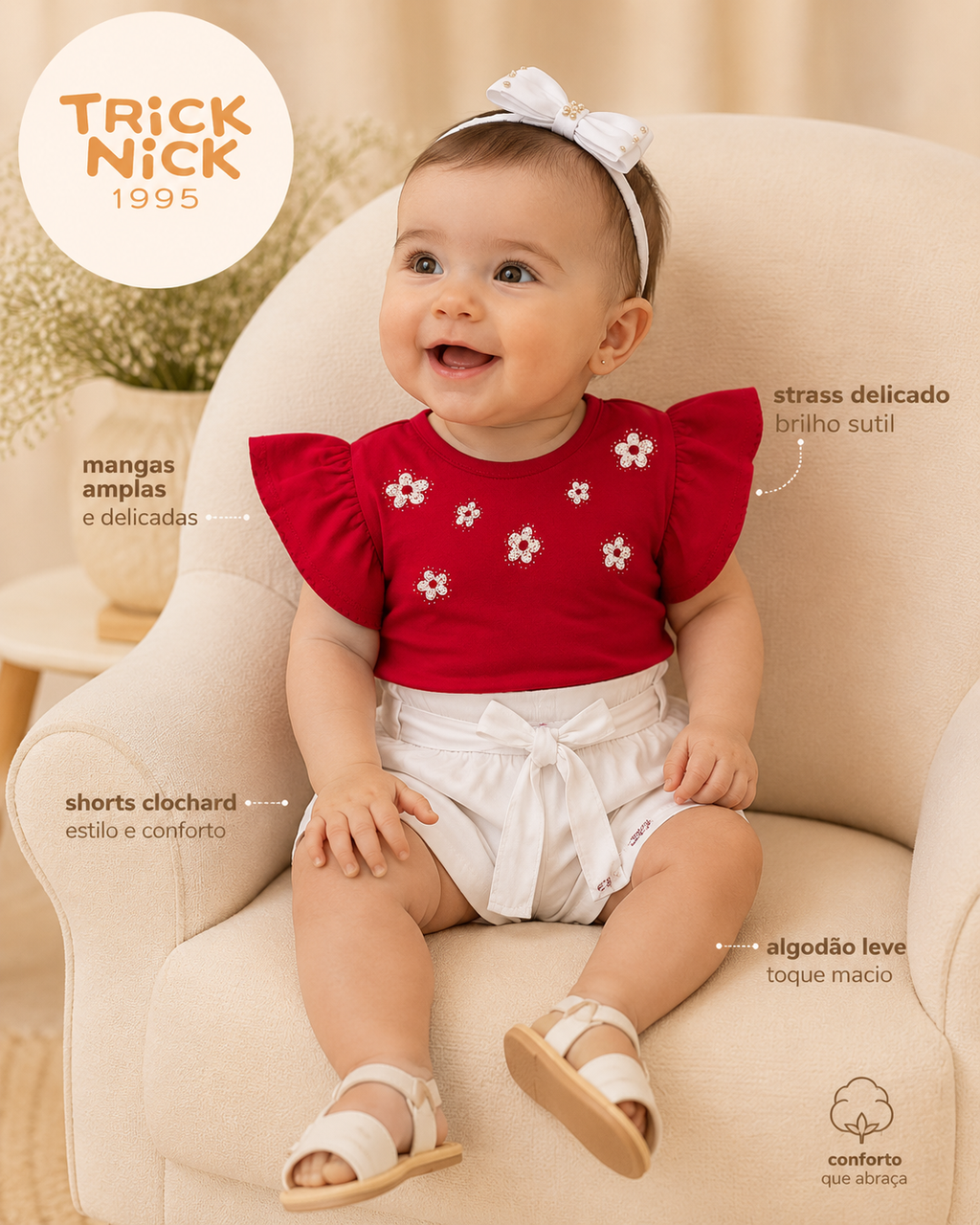 Conjunto Feminino Blusa Com Shorts Trick Nick 1171490