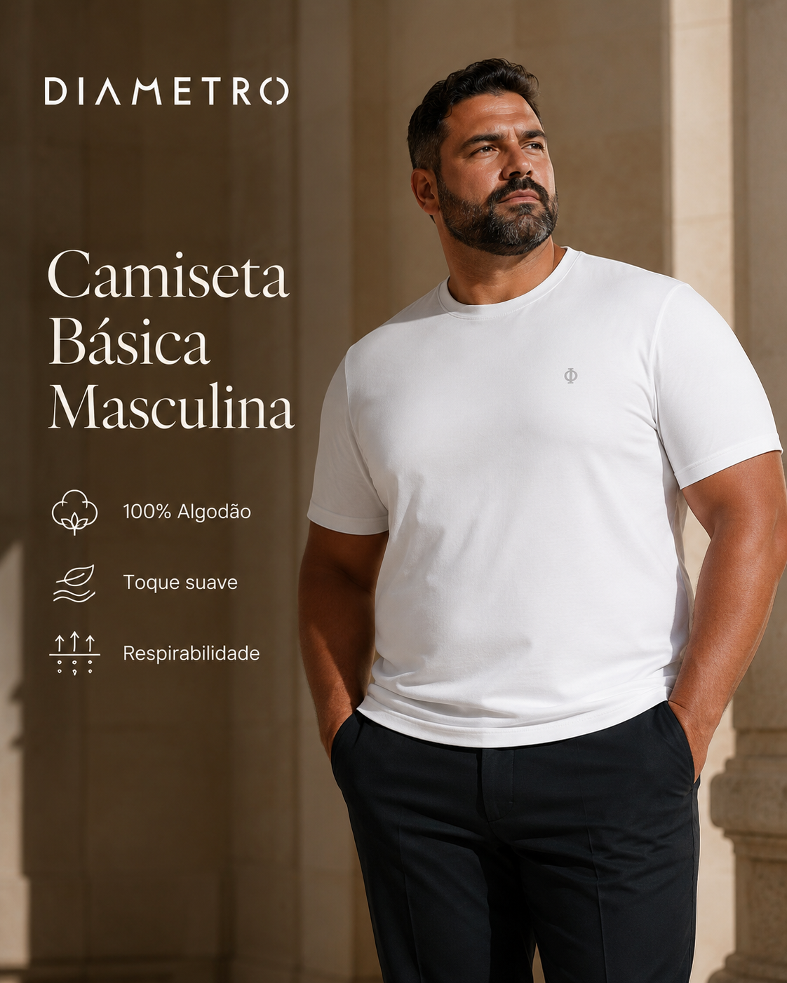 Camiseta Masculina Plus DB00126