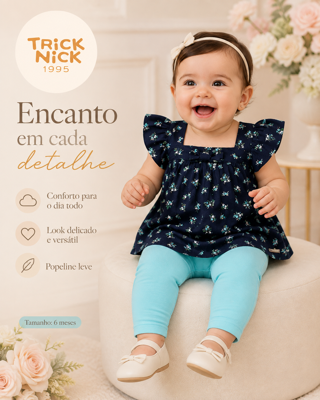 Conjunto Infantil Bata Com Legging Trick Nick 1199060