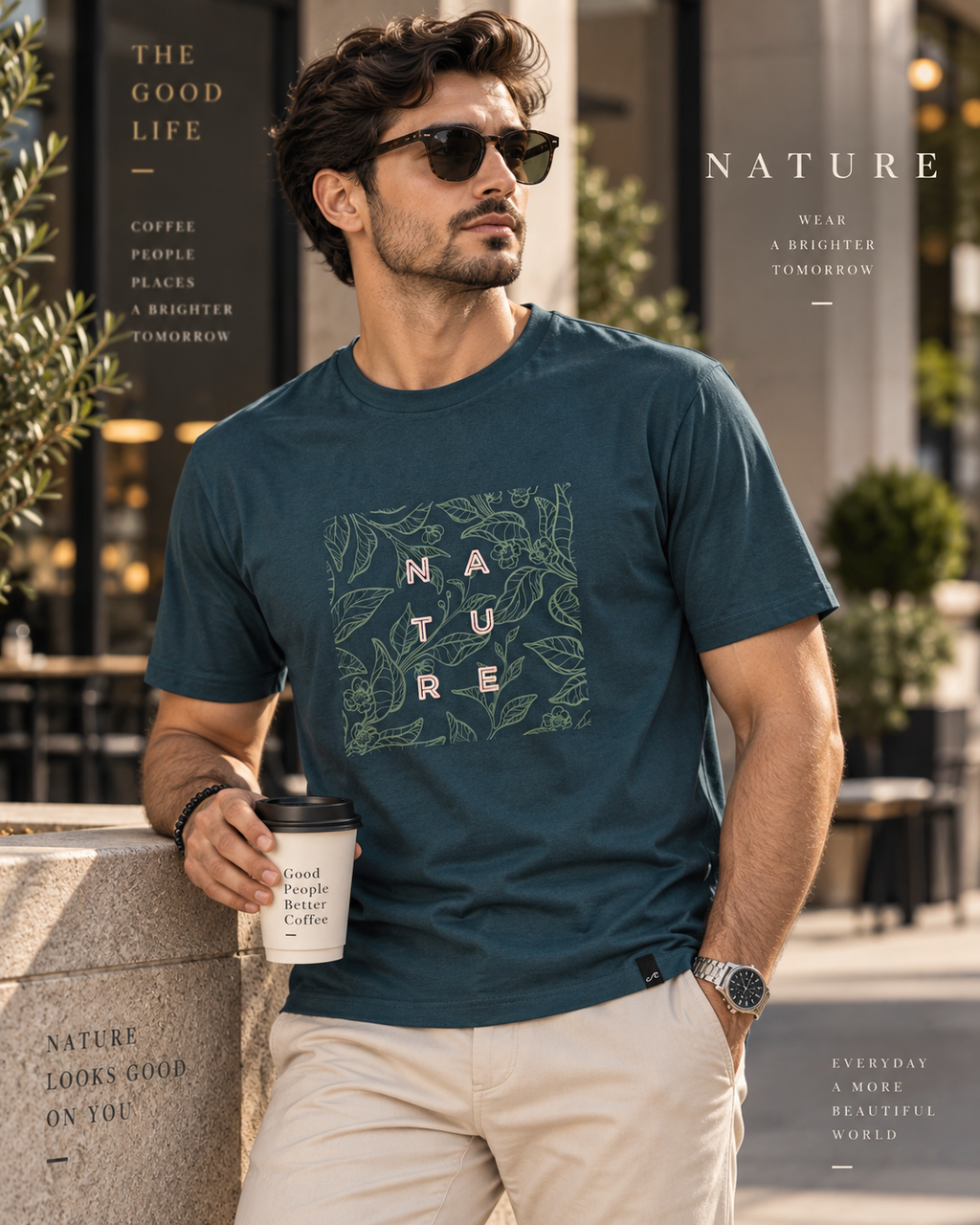 Blusa masculina Coral Reef