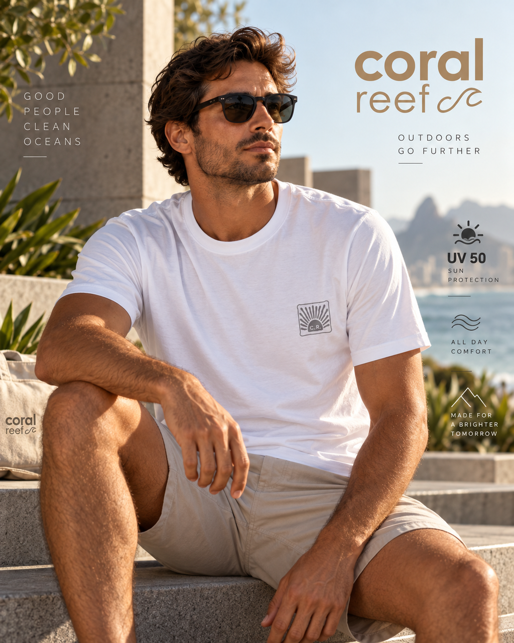 Blusa masculina Coral Reef