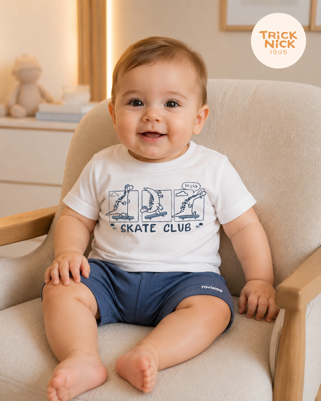 Conjunto Camiseta Com Bermuda Infantil Rovi Kids 3028990