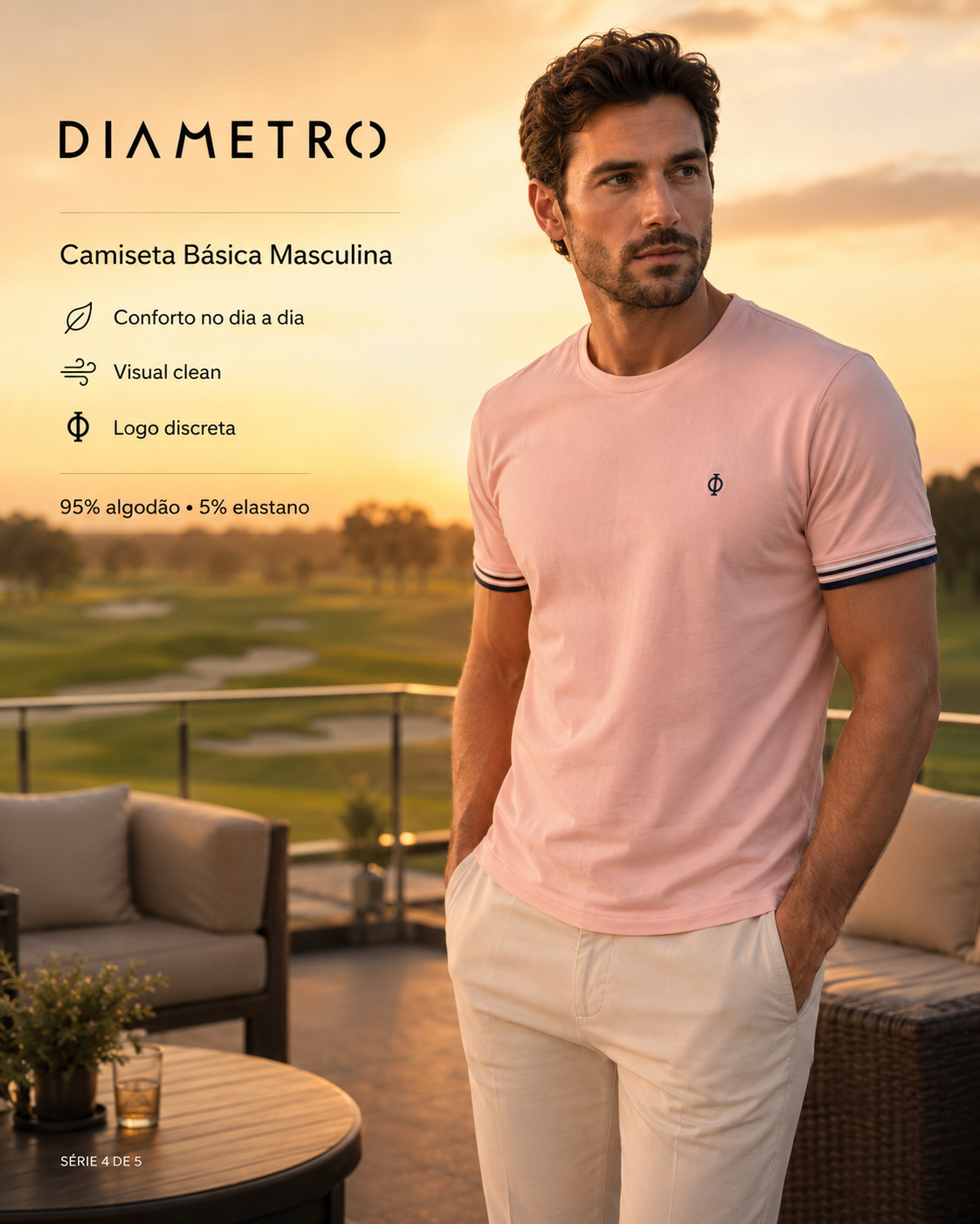 CAMISETA COTTON LEVE MASCULINO DIAMETRO
DB00385