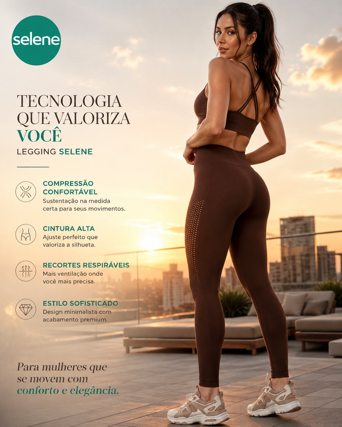 Legging Selene sem costura 20960