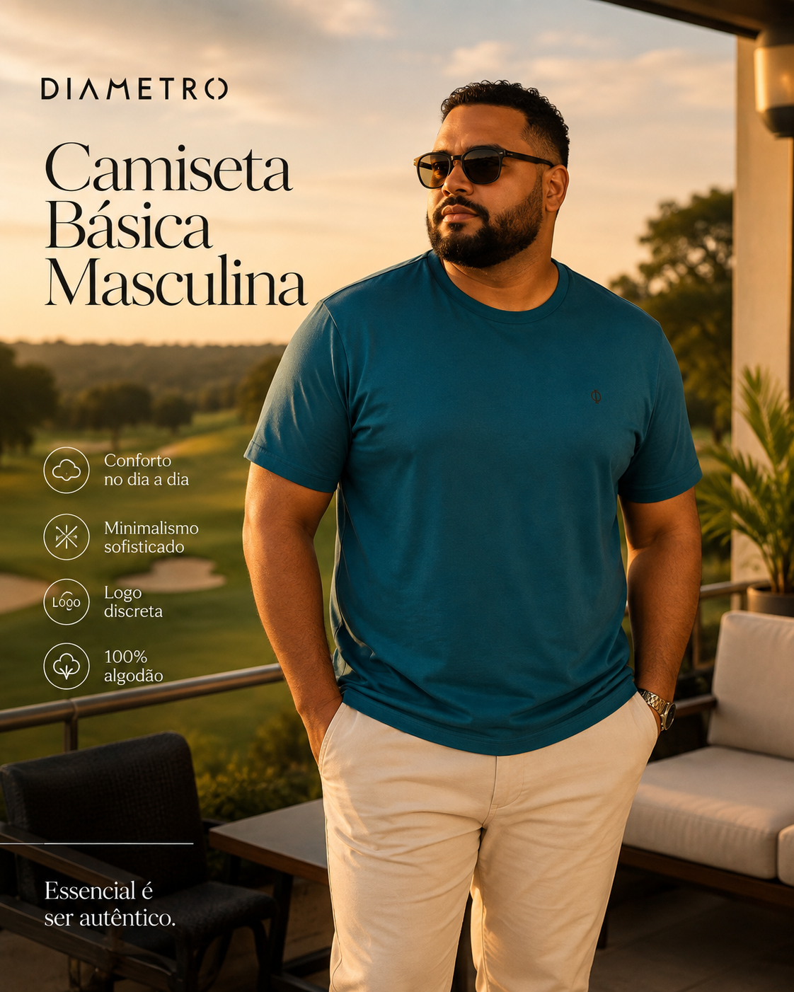 Camiseta Masculina Plus DB00126