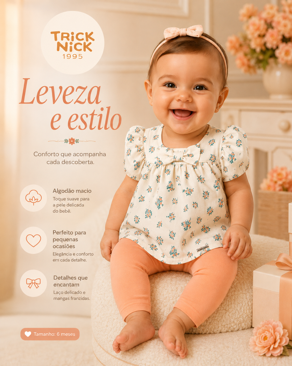 Conjunto Infantil Bata Com Legging Trick Nick 1199060