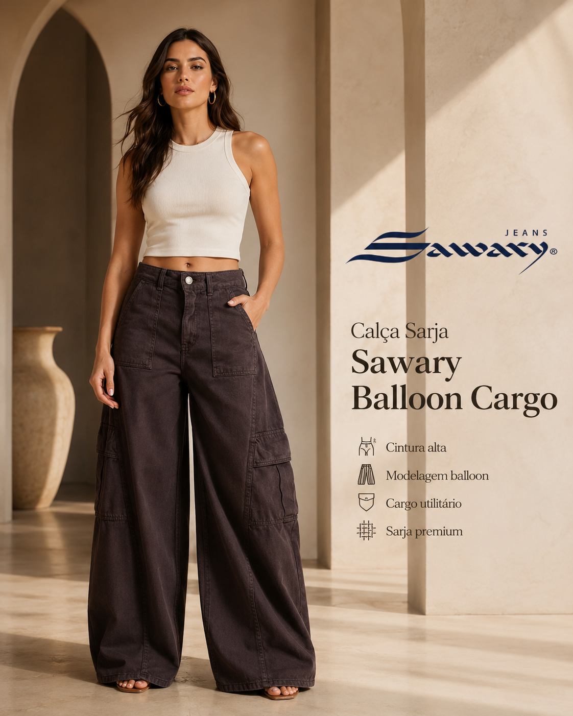 Jeans Sawary Balloon 283843.     (No lycra)