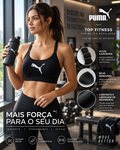 Top puma com bojo ajustable