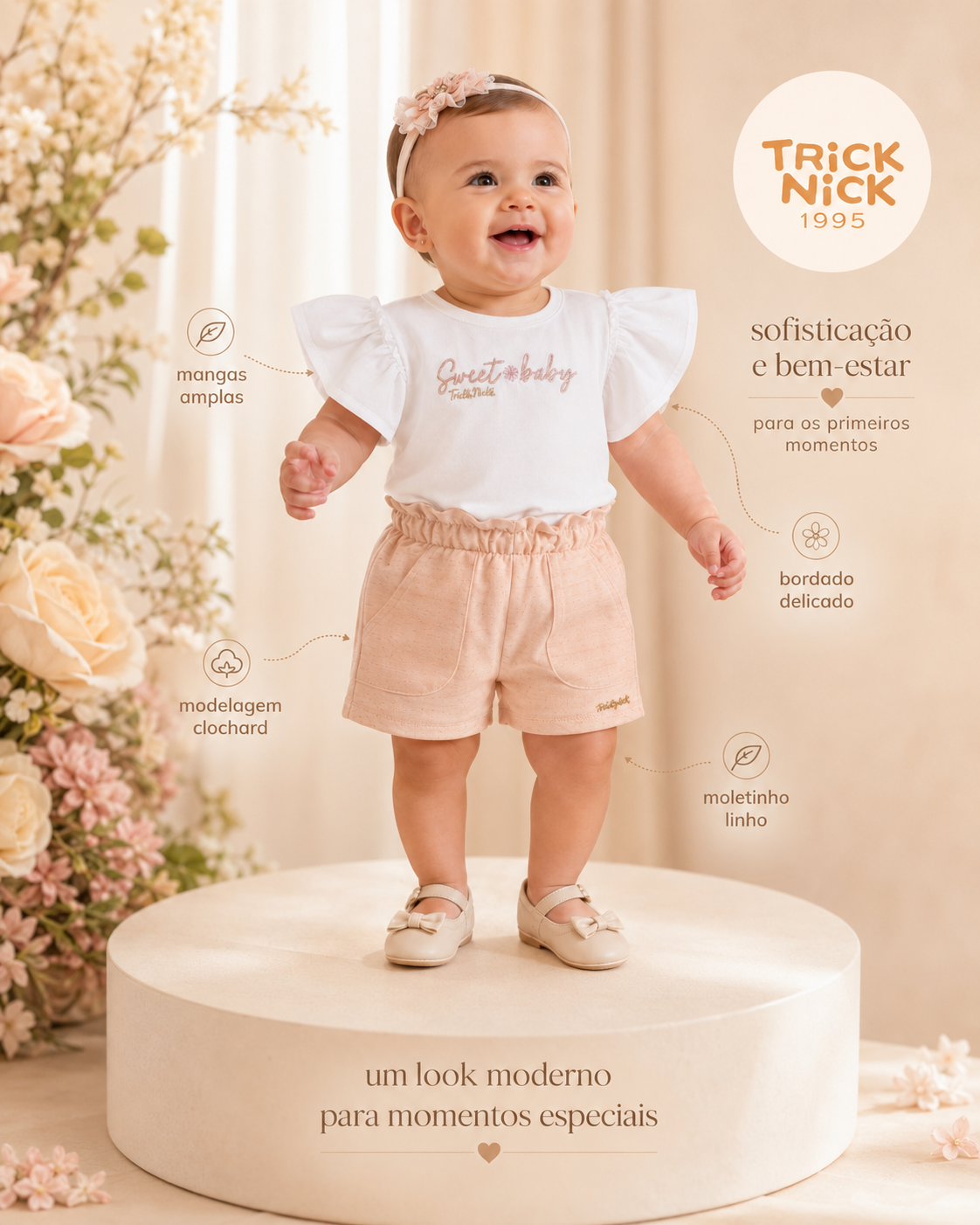 Conjunto Feminino Blusa Com Shorts Trick Nick 1137160