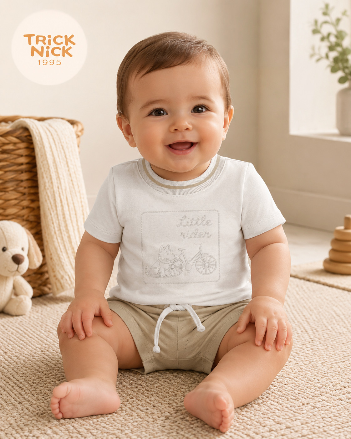 Conjunto Infantil Camiseta Com Bermuda Trick Nick 1027430