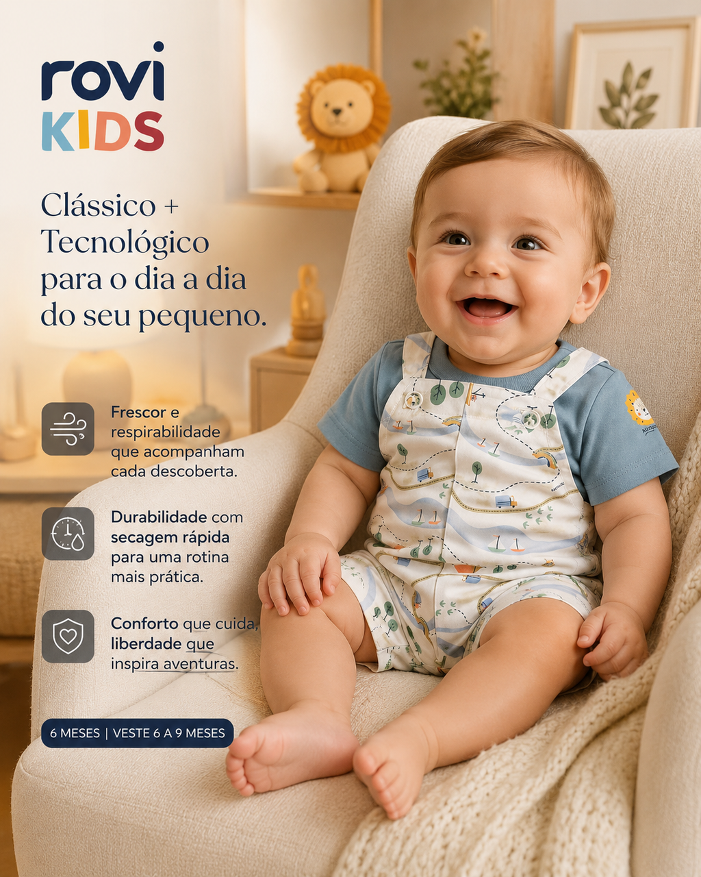 Conjunto Infantil Camiseta E Jardineira 3028760