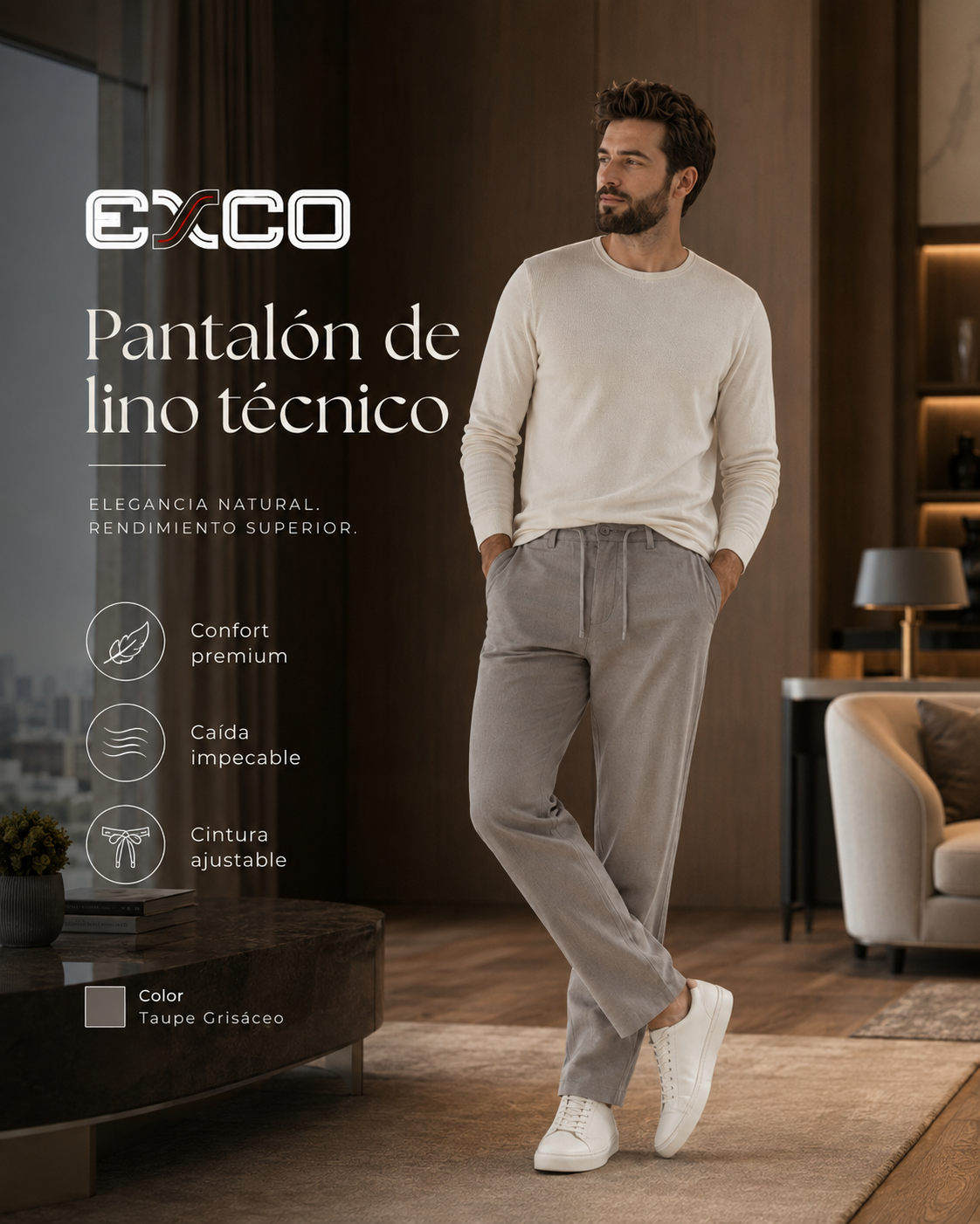 Calça De Linho X50036