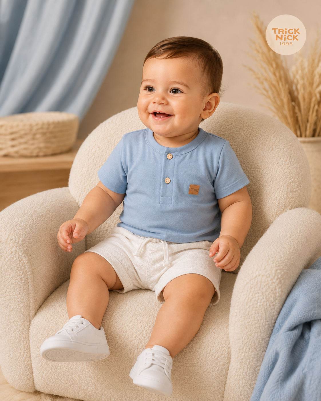 Conjunto Infantil Camiseta Com Bermuda Trick Nick 1027400