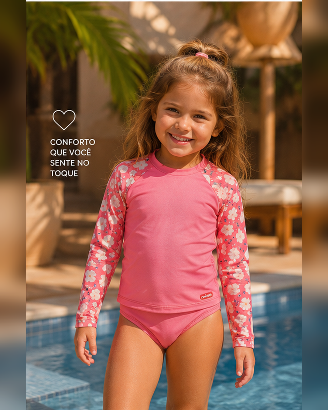 Conjunto Bíquini Infantil Proteção UV Rovi Kids 3146402