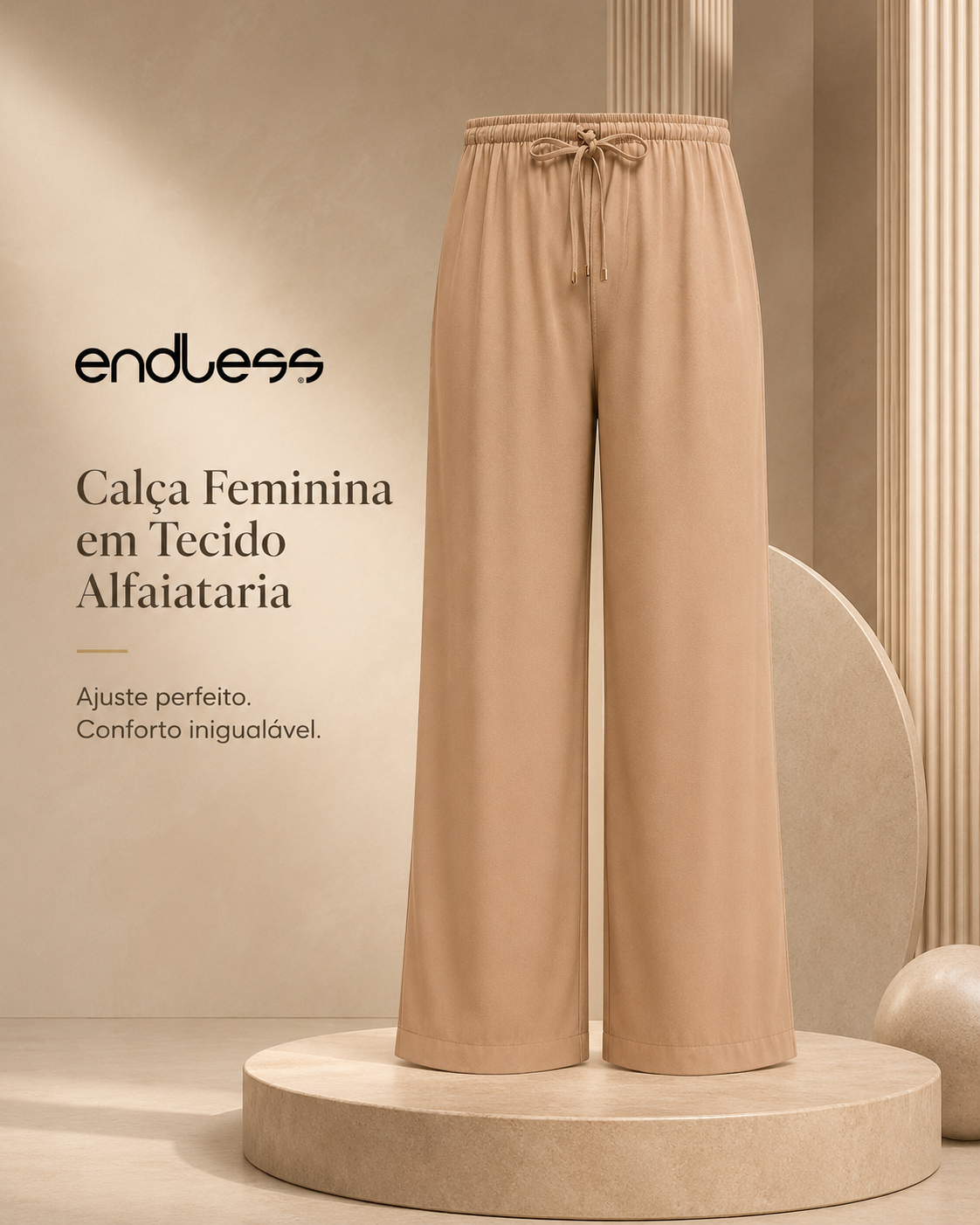 Calça Feminina Em Tecido Alfaiataria Endless E16005