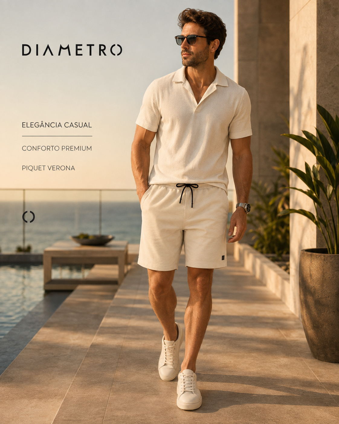 Bermuda Masculina Piquet Verona Diametro D011185