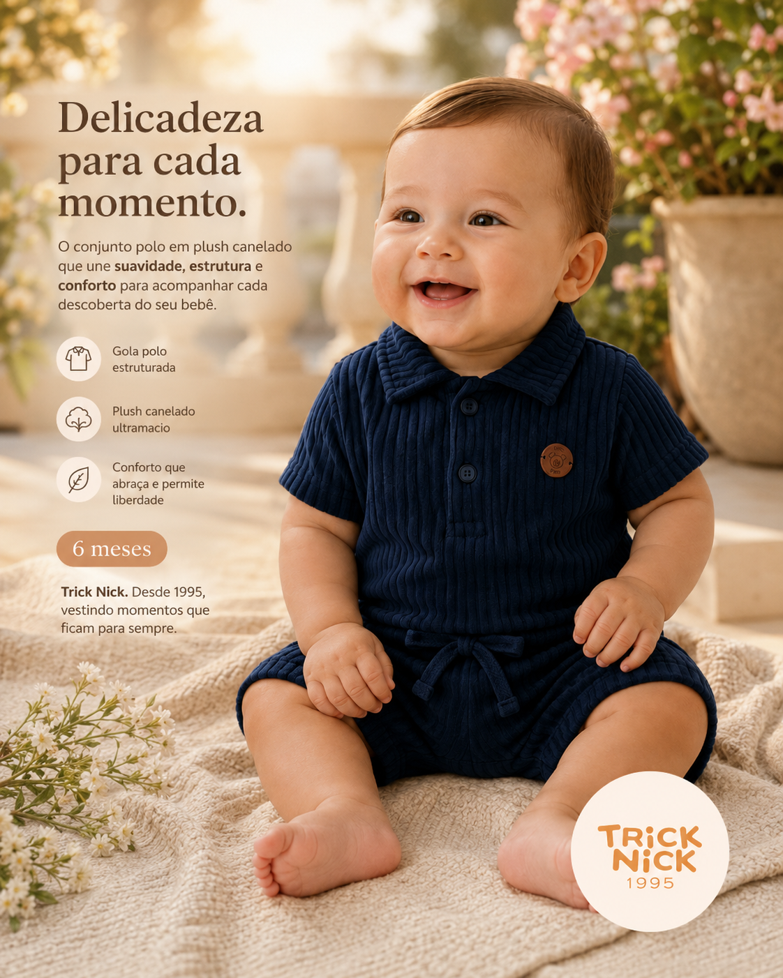 Conjunto Infantil Polo Com Bermuda Trick Nick 1028050