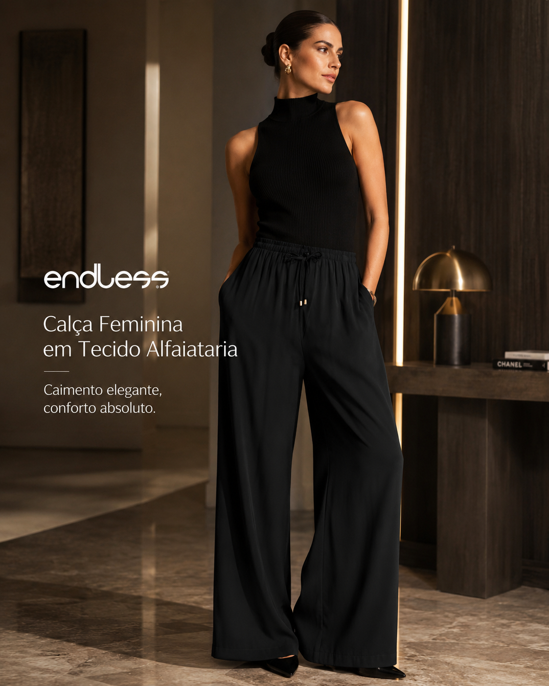 Calça Feminina Em Tecido Alfaiataria Endless E16005