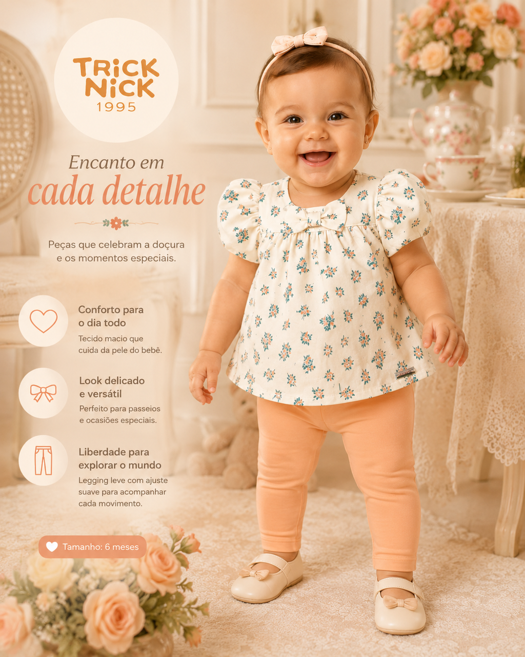 Conjunto Infantil Bata Com Legging Trick Nick 1199060