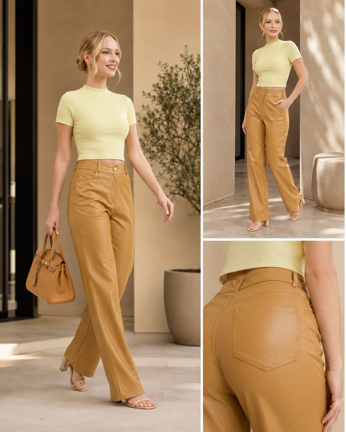 Calça corino Cativa