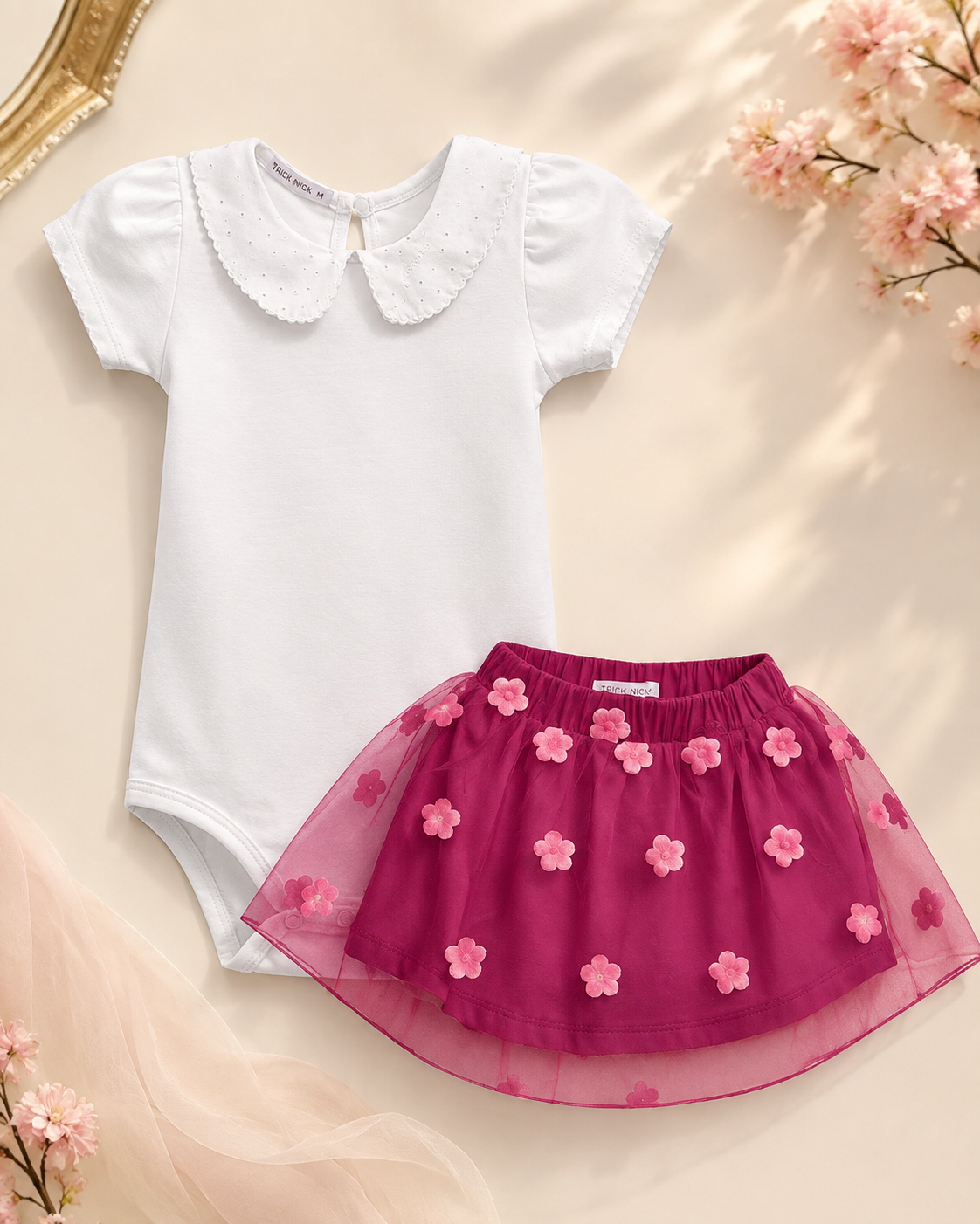 Conjunto Feminino Body Com Saia Trick Nick 1171441