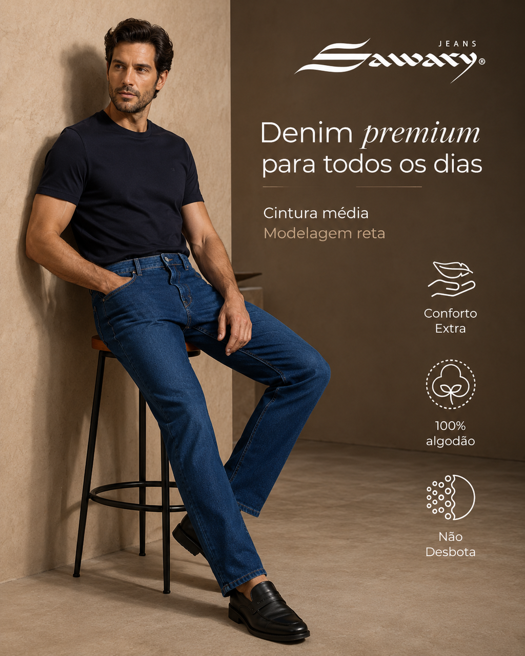 Jeans Sawary reta 282274 (Si Lycra)