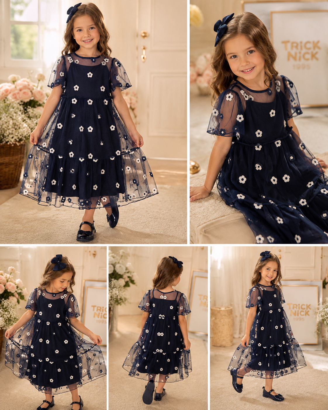 Vestido Infantil Com Sobreposição Trick Nick 1171412