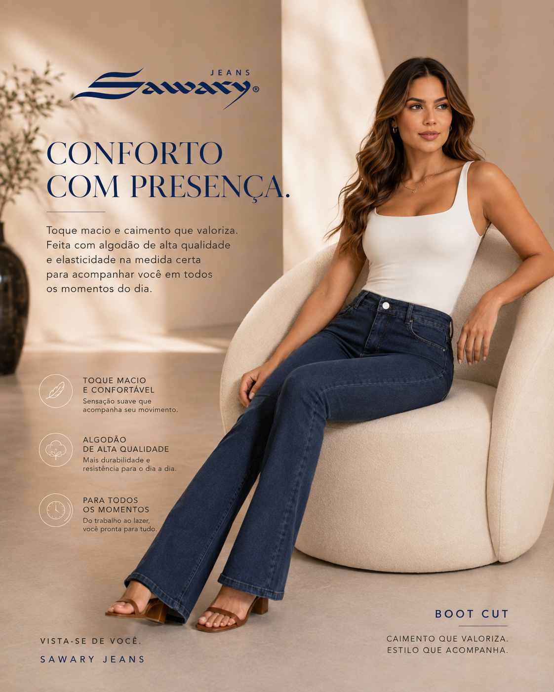 Jeans Sawary boot cut 283235 (Si Lycra)