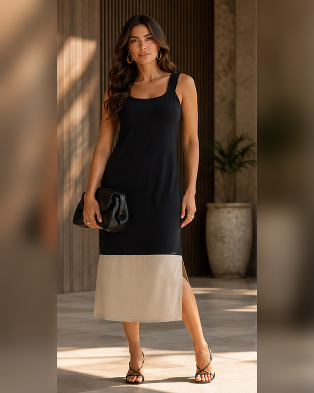 VESTIDO MIDI DE ALÇA Ref.: C81364