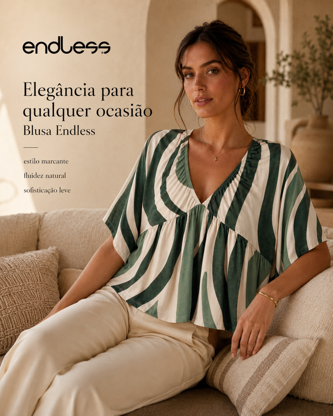 Blusa Feminina Com Abertura Nas Costas E16069