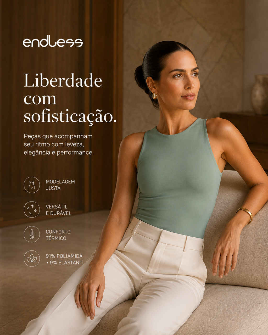Regata Feminina Endless Polimida E16054