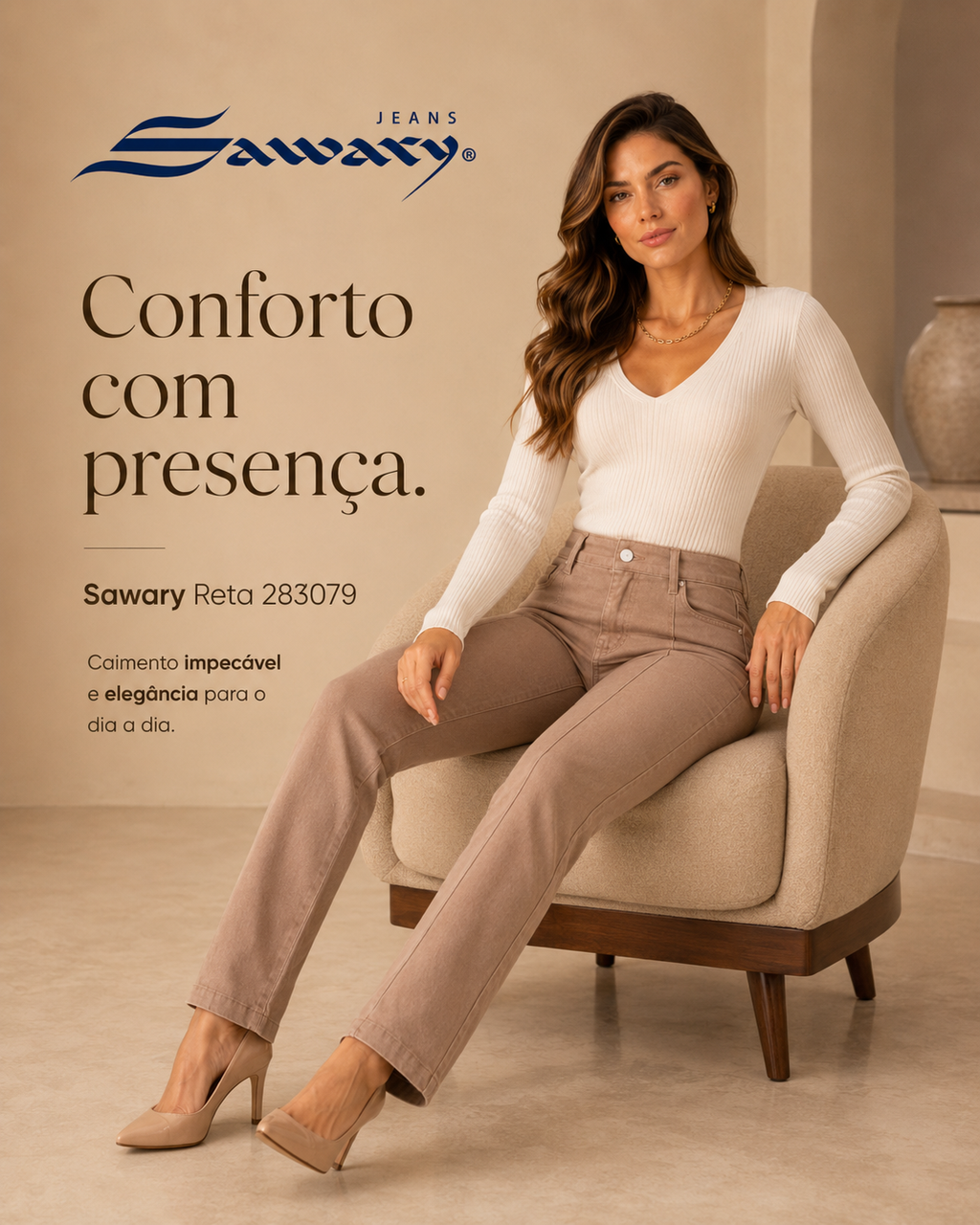 Jeans Sawary reta 283079 (Si Lycra)