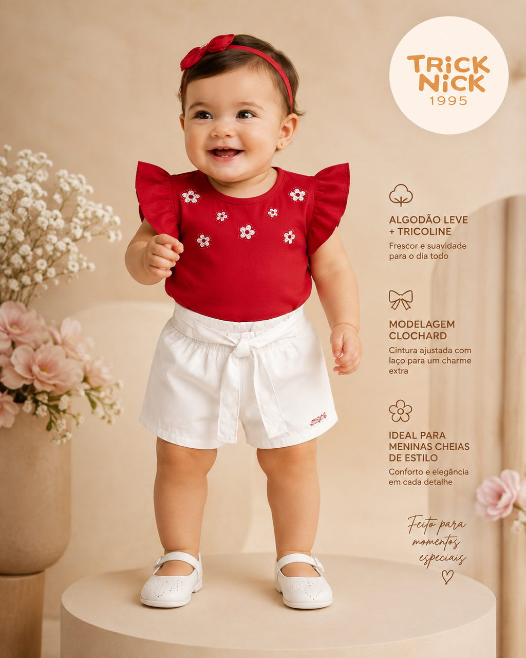 Conjunto Feminino Blusa Com Shorts Trick Nick 1171490