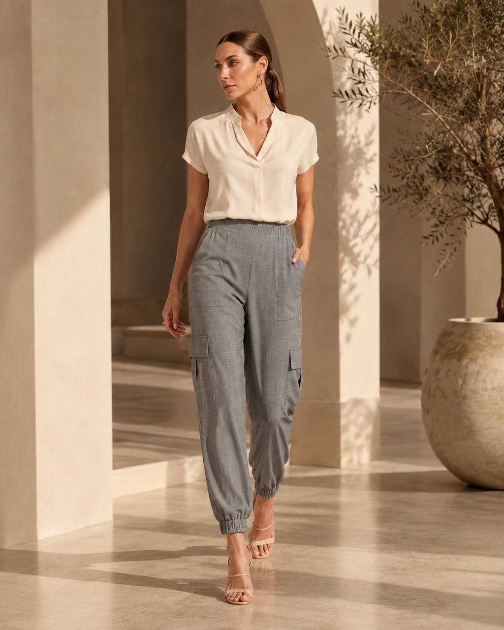 Calça Lino G50254