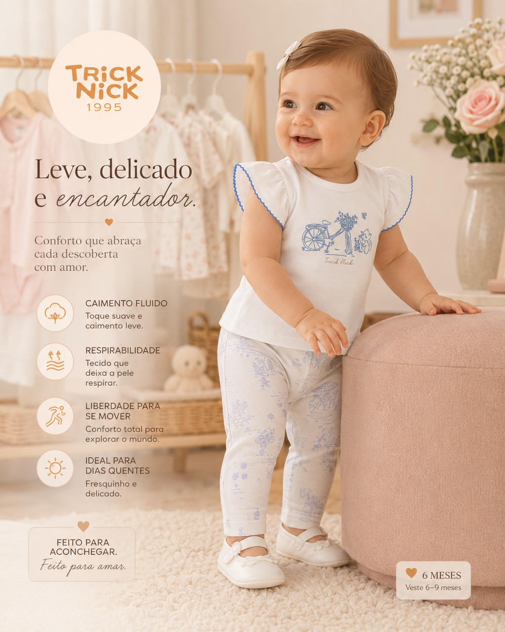 Conjunto Feminino Blusa Com Legging Trick Nick 1137150