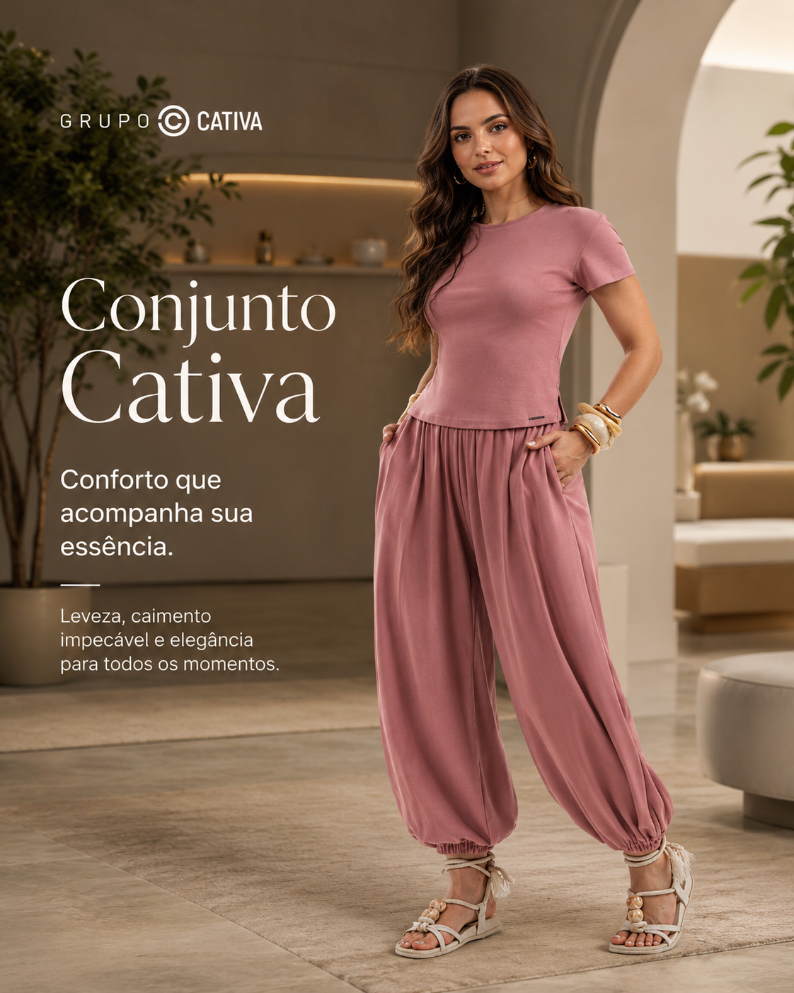 CONJ. BLUSA E CALÇA Ref.: C91726
