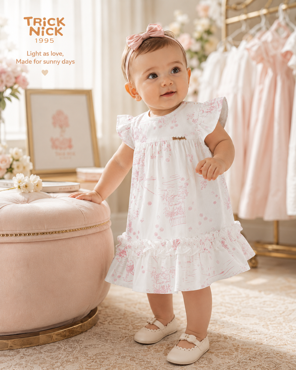 Vestido Infantil Feminino Estampado Trick Nick 1137130