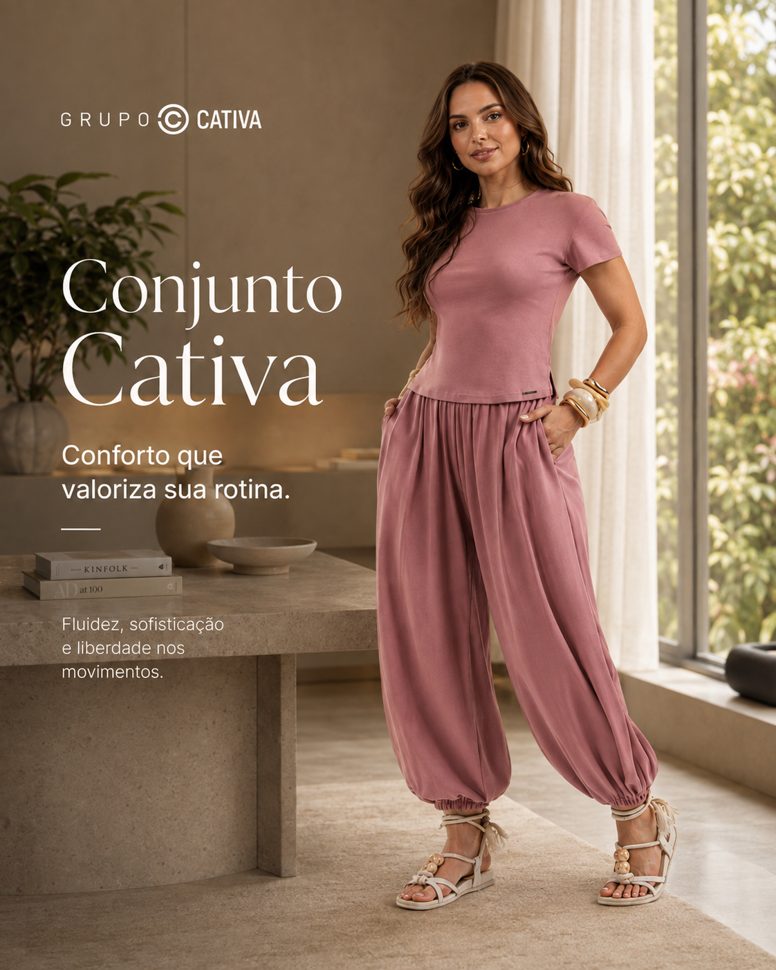 CONJ. BLUSA E CALÇA Ref.: C91726