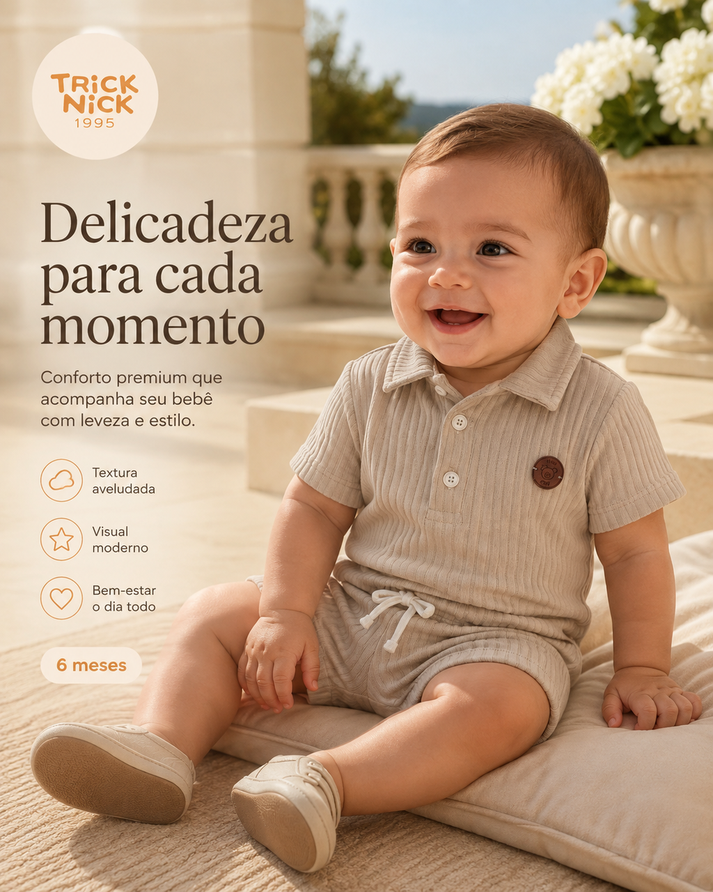 Conjunto Infantil Polo Com Bermuda Trick Nick 1028050