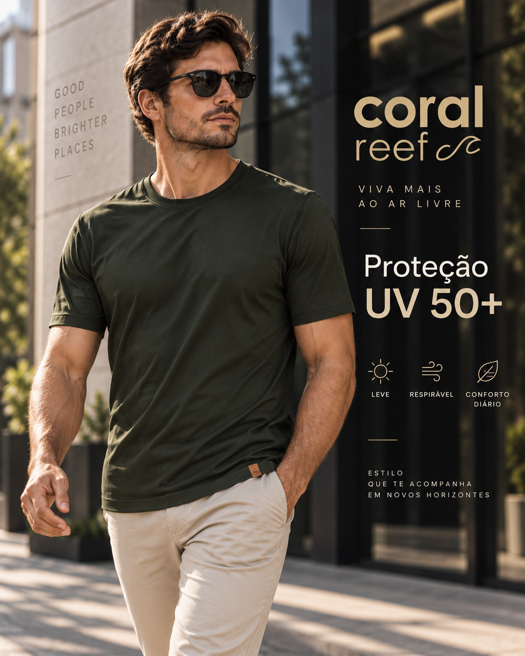 Blusa masculina Coral Reef