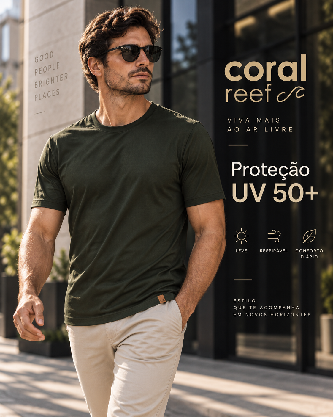 Blusa masculina Coral Reef
