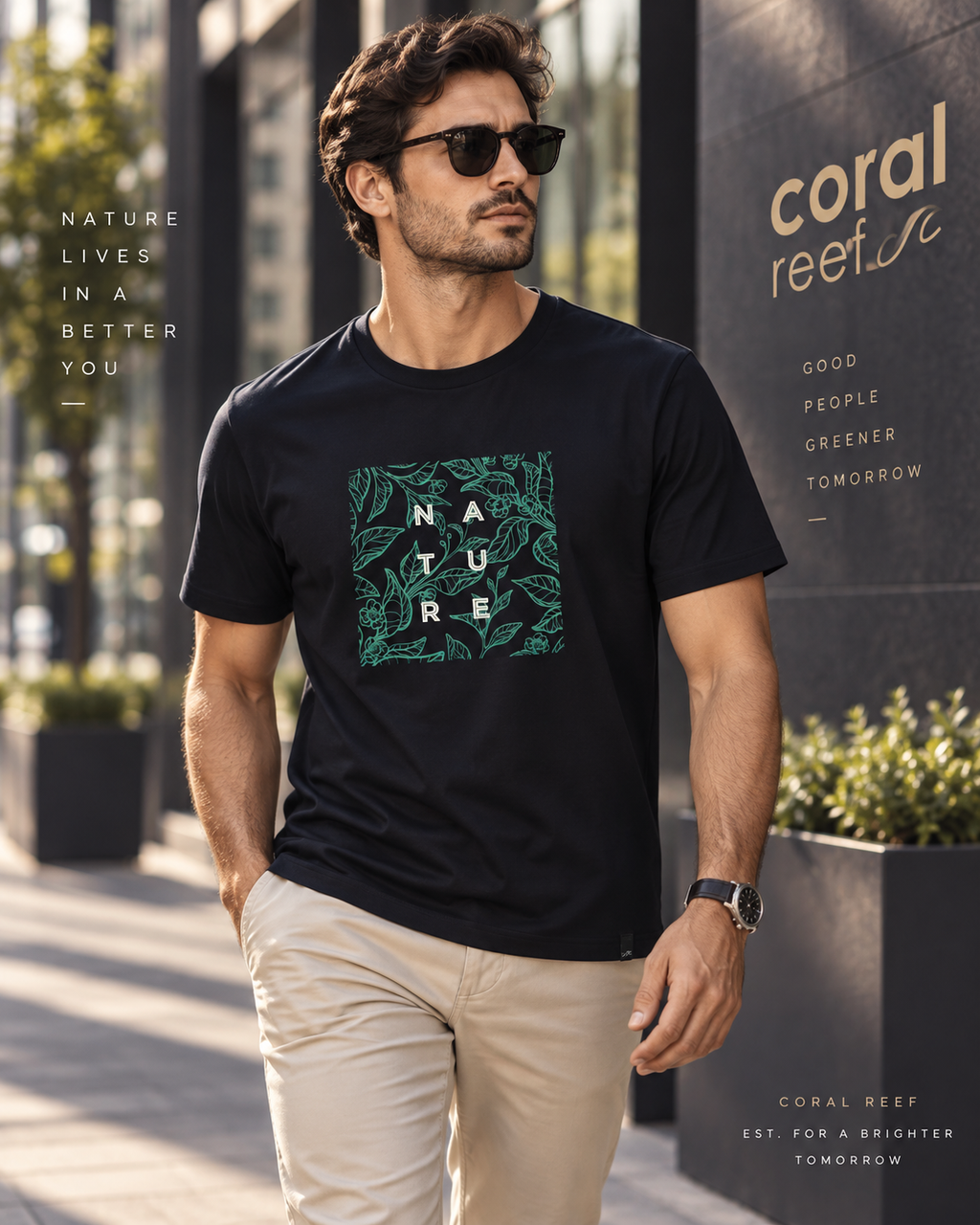 Blusa masculina Coral Reef