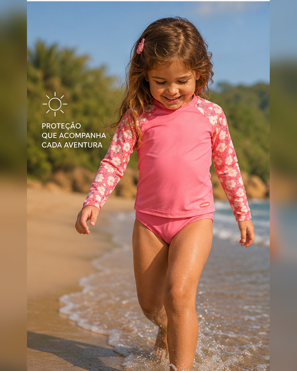 Conjunto Bíquini Infantil Proteção UV Rovi Kids 3146402