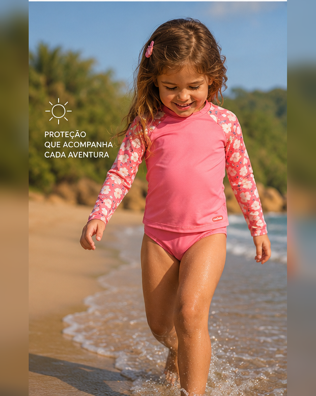Conjunto Bíquini Infantil Proteção UV Rovi Kids 3146402