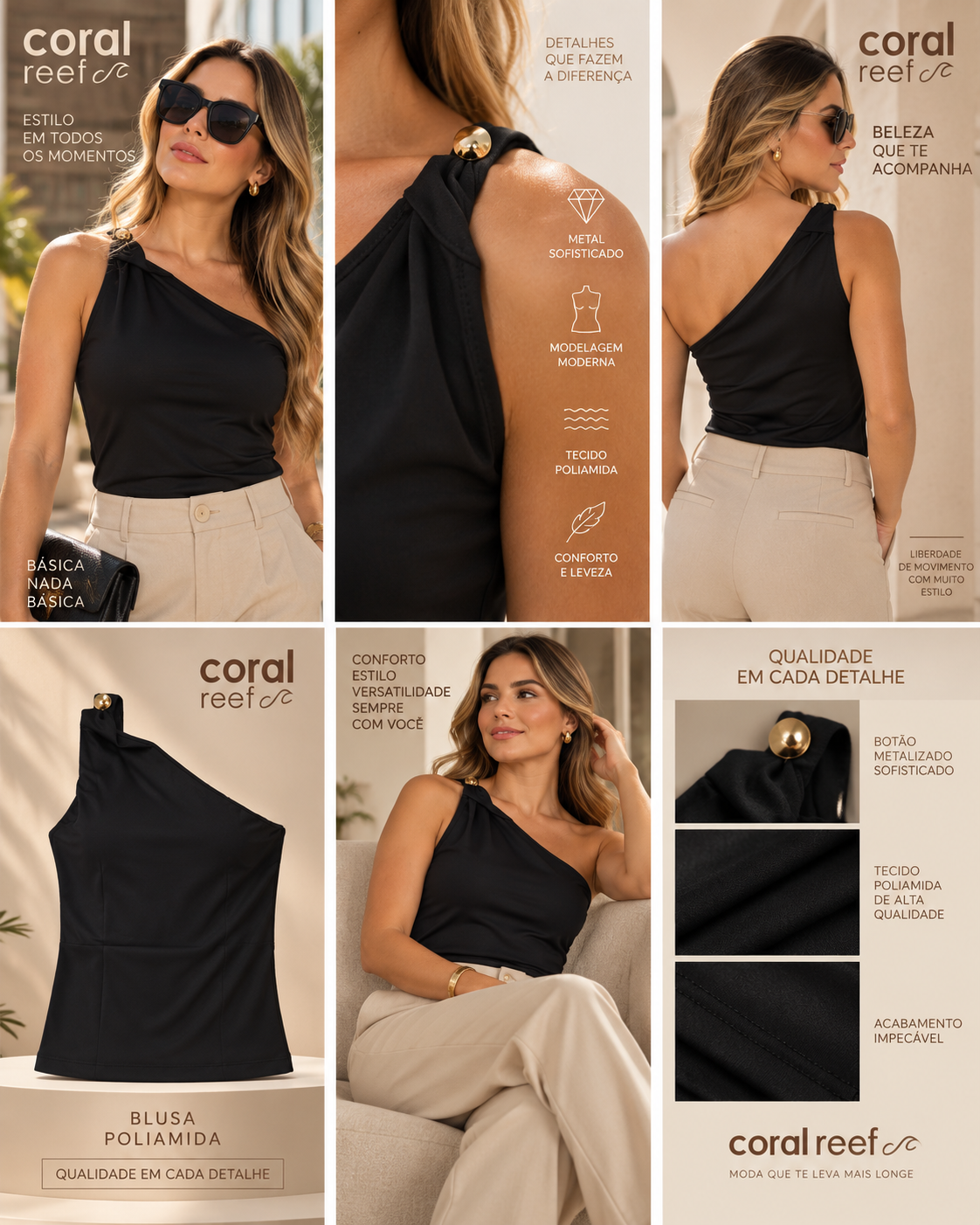 Blusa Coral Reef Poliamida