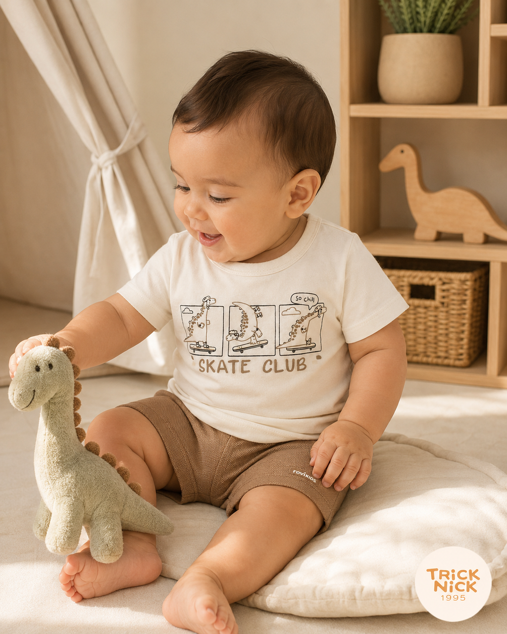 Conjunto Camiseta Com Bermuda Infantil Rovi Kids 3028990