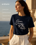 T-Shirt Feminina Com Rebite e Bordado Endless E16099