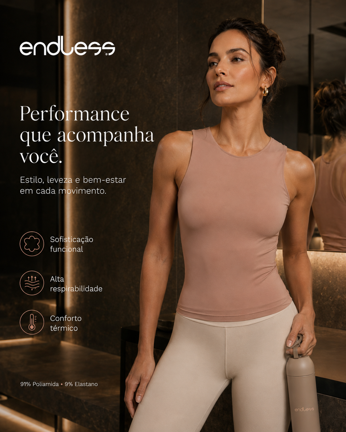 Regata Feminina Endless Polimida E16054
