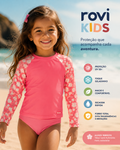Conjunto Bíquini Infantil Proteção UV Rovi Kids 3146402