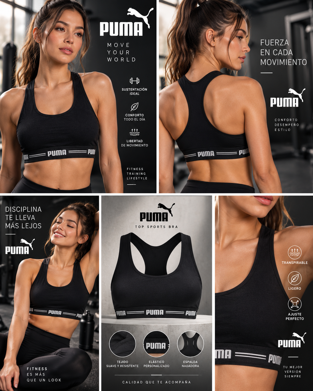 Top Nadador Puma (27220.001) Cotton/Algodão/Algodão